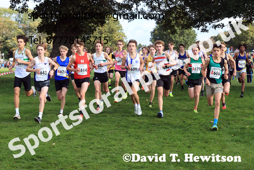 Boys Under-16s 2026 Northern Cross Country Relays, Graves Park, Sheffield. Photo: David T. Hewitson/Sports for All Pics